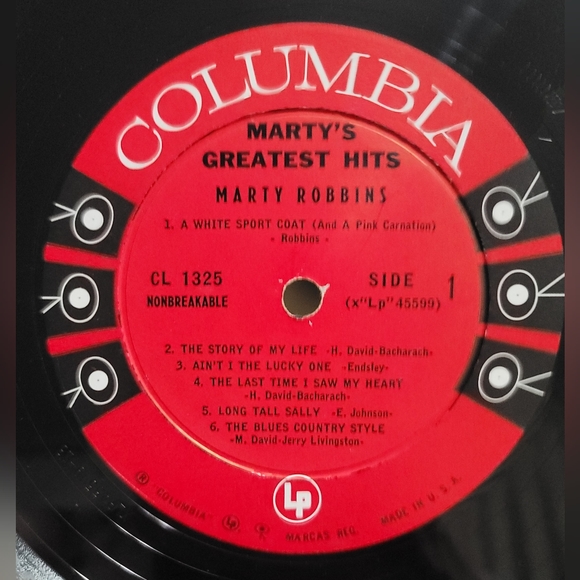 Marty's Greatest Hits - Marty Robbins  CL1325  Columbia 1959 - Picture 5 of 7